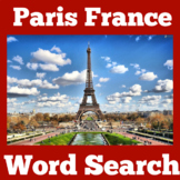 France Worksheet Activity Paris Word Search Kindergarten 1