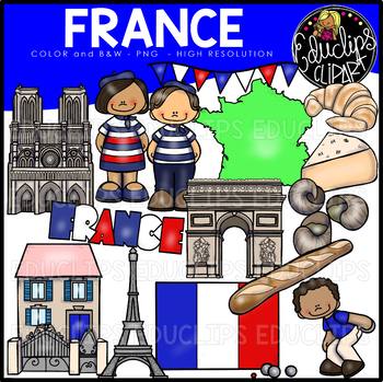 Preview of France Clip Art Bundle {Educlips Clipart}