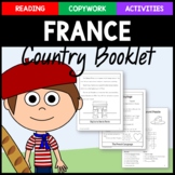 France Copywork, Activities, and Country Booklet