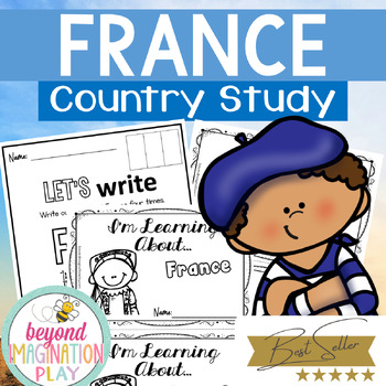 Preview of France Country Study Differentiated, Comprehension, Activities + Play Pretend