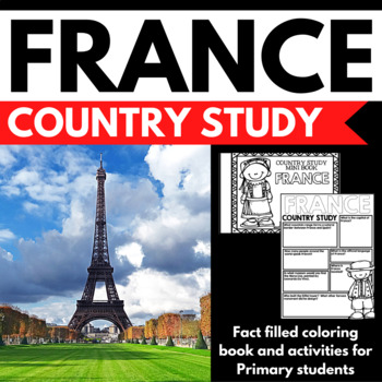 Preview of France Country Study Research Project - Differentiated - Reading Comprehension