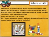 France Craft activity - 3 crafts included