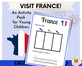 Preview of France Learning Unit, Country Study for Young Children, Travel Resource