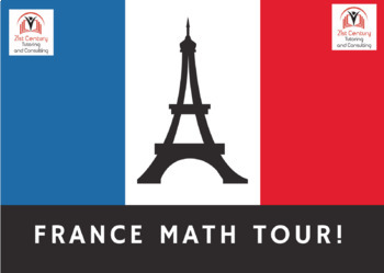 Preview of France Math Tour in Boom Cards!