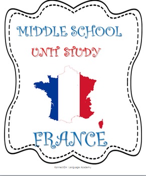 Preview of France MiddleSchool Unit Study