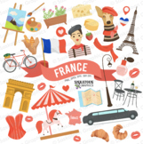 France Travel World Clip Art - French Flag - European Cont