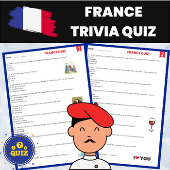 Preview of France Trivia Quiz | French History and Geography | World History and Geography