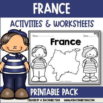 France | Worksheets and Activities | Great for ESL/EFL by A Teachable Year