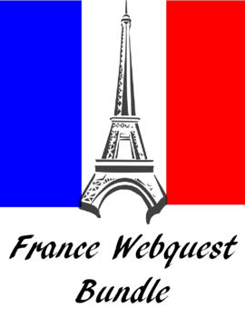 Preview of France Webquest  Bundle-Explore Paris, French History & Geography Digital