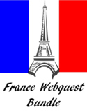 France Webquest  Bundle-Explore Paris, French History & Ge