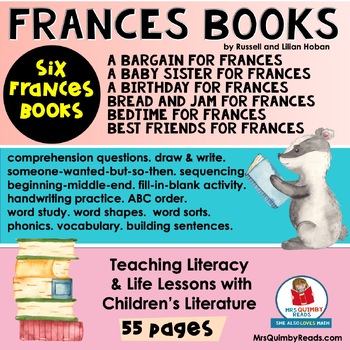 Preview of Frances Books | Book Companions | Russell Hoban | Children's Literature