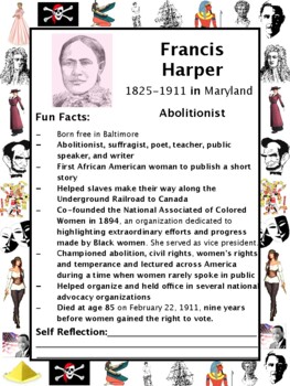 Preview of Francis Harper PACKET & ACTIVITIES, Important Historical Figures Series