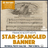 Francis Scott Key Star-Spangled Banner Poetry Analysis Print & Digital