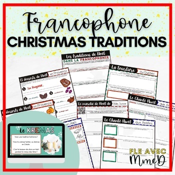 Preview of French Christmas Lesson - Francophone Christmas Traditions