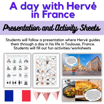 Preview of French Speaking Country Study: Learn about France through Day in the Life