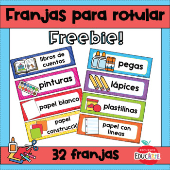 Preview of Franjas para rotular | Freebie