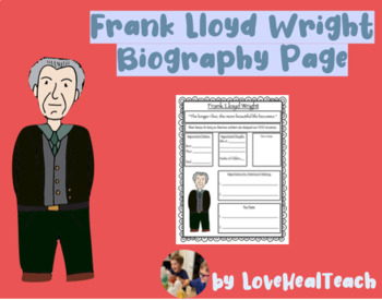 Preview of Frank Lloyd Wright Biography Page