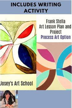 Preview of Frank Stella Art Lesson 1st 2nd 3rd 4th grade writing Activity included