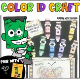 Frankencrayon Halloween Scribble Craft with Color Words