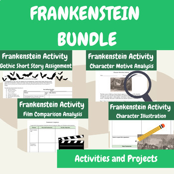 Preview of Frankenstein Activities Bundle