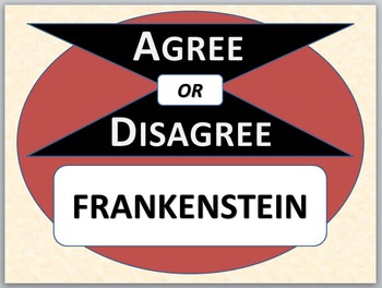 Preview of Frankenstein - Agree or Disagree Pre-reading activity