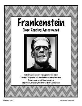 Preview of Frankenstein Assessment Test