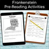 Frankenstein By Mary Shelley Pre-Reading Activities