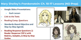 Frankenstein Chapters 10-17 Lessons (NO PREP)