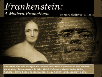 Preview of Frankenstein Complete Unit-Everything Needed Included:Over 100 Pgs of Activities