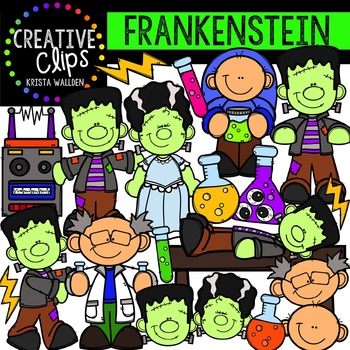 Preview of Frankenstein {Creative Clips Digital Clipart}