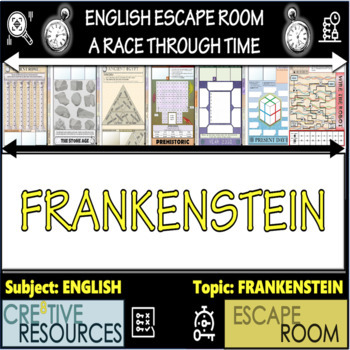 Preview of Frankenstein English Literature Escape Room