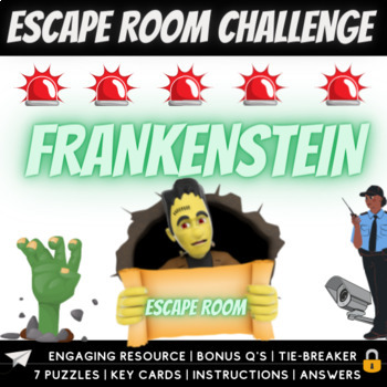Preview of Frankenstein Escape Room Challenge