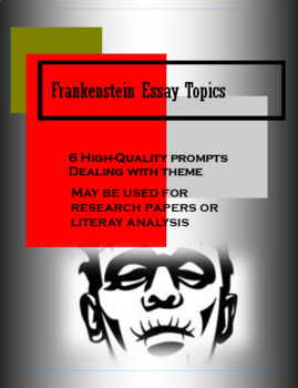essay topics for frankenstein