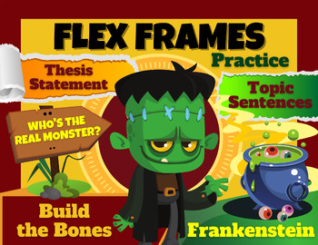 Preview of Frankenstein Argument Essay | Scaffold | Thesis & Topic Sentence Frames