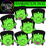 Frankenstein Faces {Creative Clips Digital Clipart}