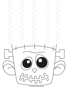 Scissor Skills Franken-hair Worksheets | Halloween Activities