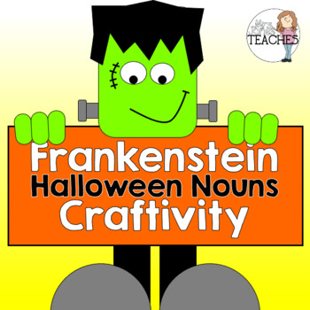 Preview of Frankenstein {Halloween Nouns} Craftivity