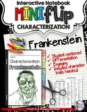 Frankenstein: Interactive Notebook Characterization Mini Flip