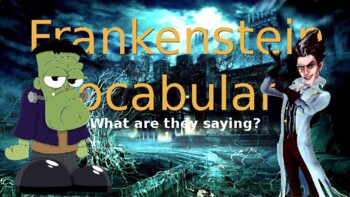 Preview of Frankenstein - L5 Vocabulary