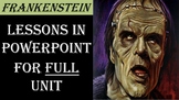 Frankenstein – Lessons in PowerPoint Slides for Entire Full Unit