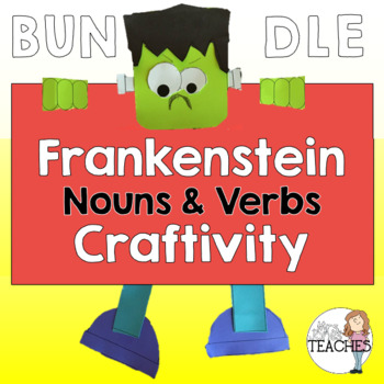 Preview of Frankenstein {Nouns & Verbs} Craftivity BUNDLE
