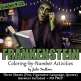 Frankenstein Novel/Movie Coloring-by-Number Activities