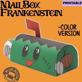 Frankenstein Spooky Treats Mailbox Craft, Halloween Printa