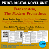 Frankenstein Teaching Resources - Standards-Based Novel Unit