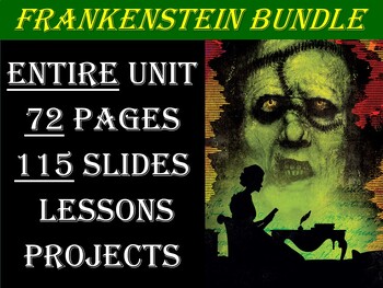 Preview of Frankenstein Unit Bundle – Lesson Plans & Materials (One Full Marking Period)