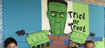 Preview of Frankenstein Word Wall Bulletin Board