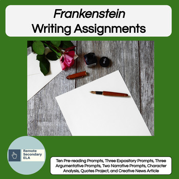 frankenstein writing assignments