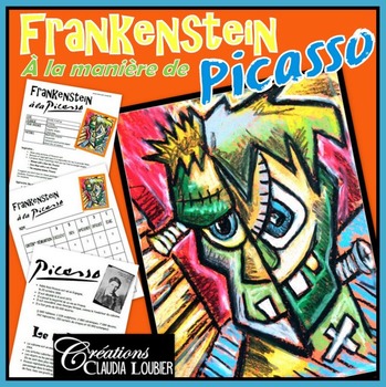 Preview of Frankenstein à la manière de Picasso: Halloween