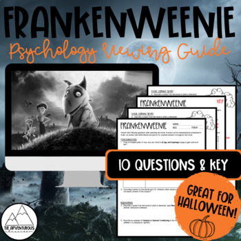 Preview of Frankenweenie Psychology Viewing Guide