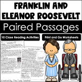 Franklin D. Roosevelt and Eleanor Roosevelt Reading Paired